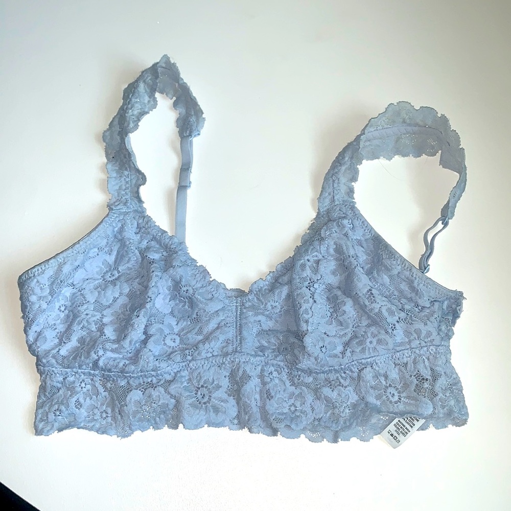 Aerie Baby Blue Lace Bralette